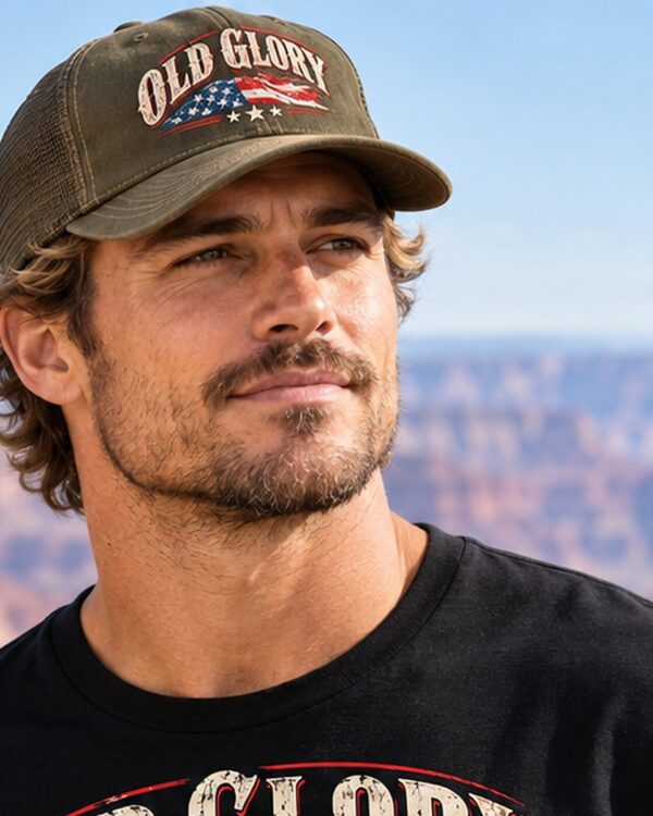 Old Glory Never Folds Dad Hat