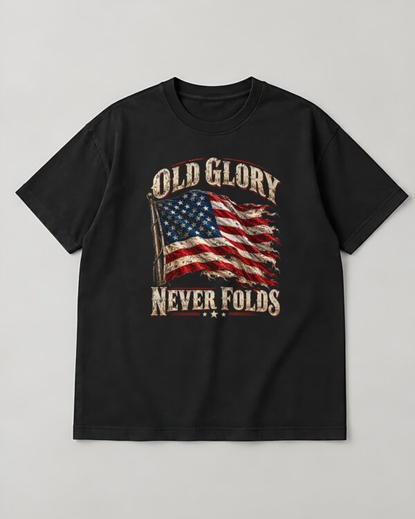 Old Glory Never Folds Tee