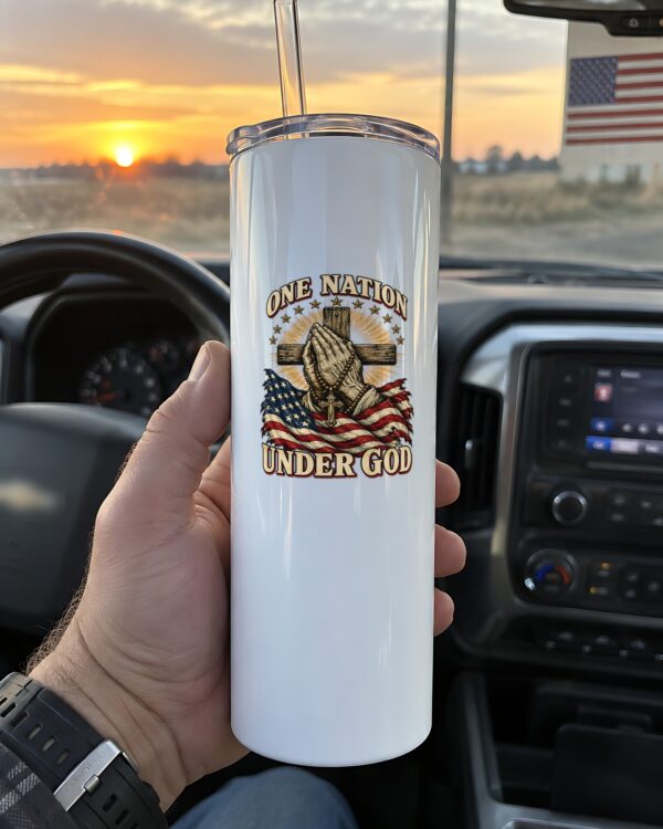 One Nation Under God Praying Hands 20oz Tumbler