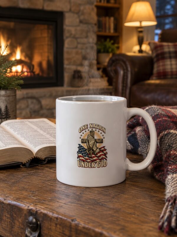 One Nation Under God Praying Hands Mug