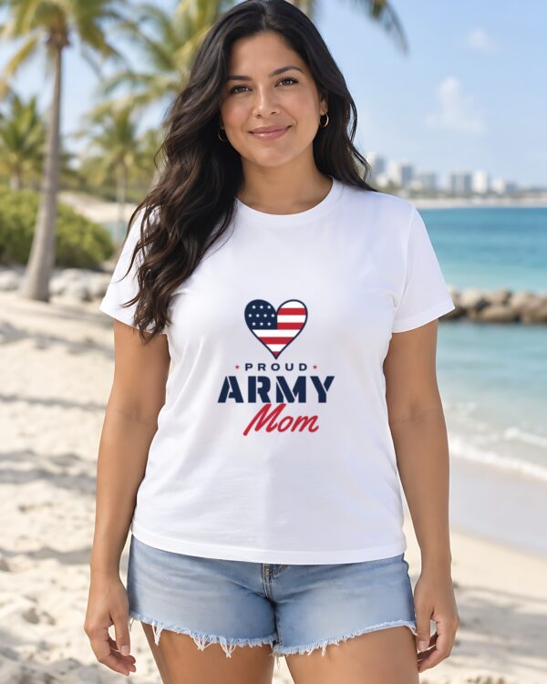 Proud Army Mom Women's Fitted Tee