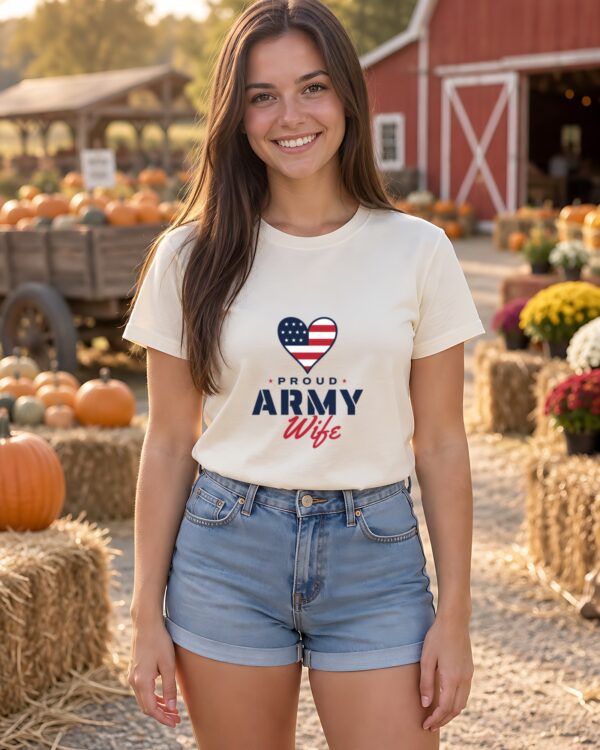 Proud Army Wife Women's Fitted Tee