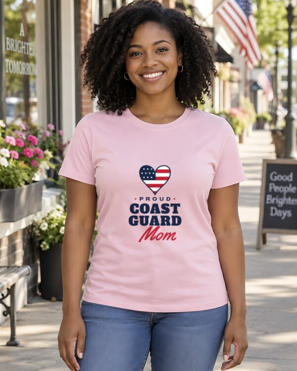 Proud Coast Guard Mom Women's Fitted Tee