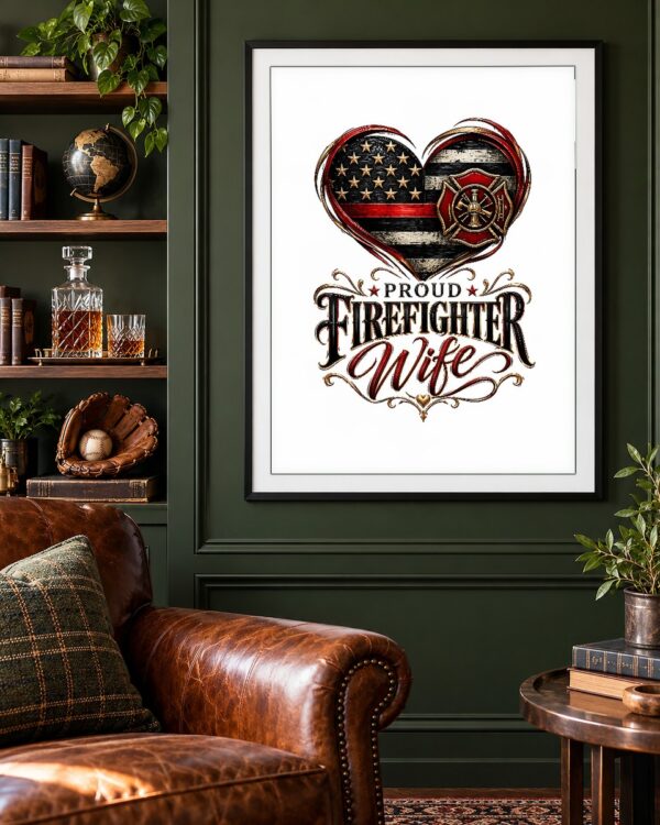 Proud Firefighter Wife Poster
