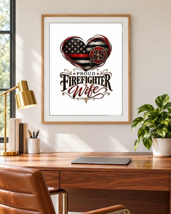Proud Firefighter Wife Poster