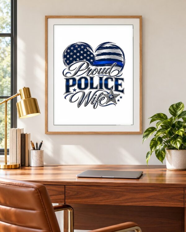 Proud Police Wife Poster