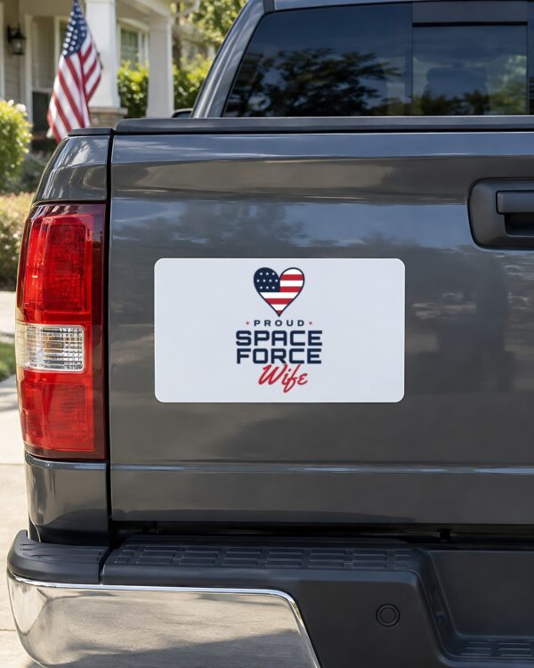 Proud Space Force Wife Car Magnet