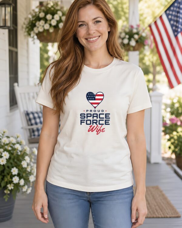 Proud Space Force Wife Women's Fitted Tee