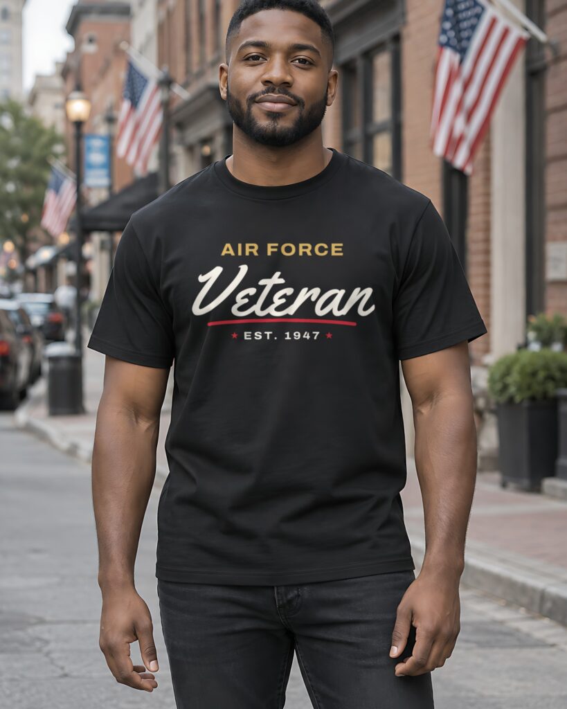 Air Force Veteran Script Tee