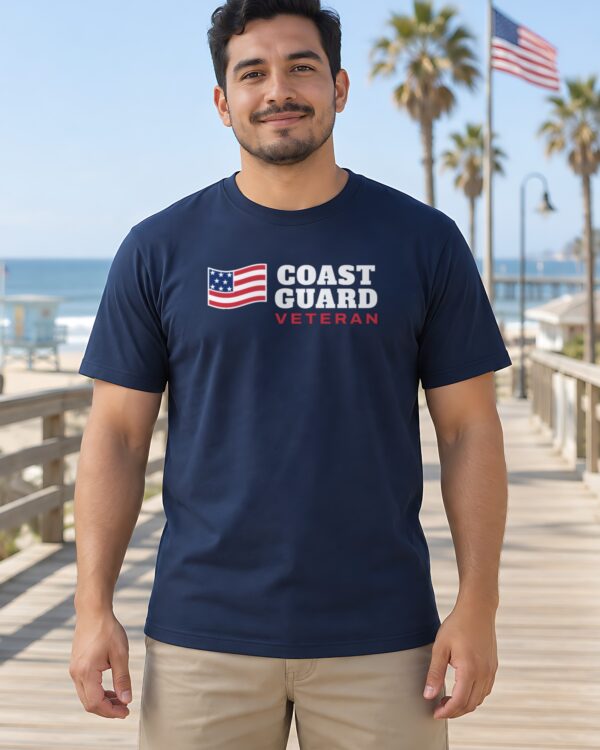 Coast Guard Veteran Flag Tee