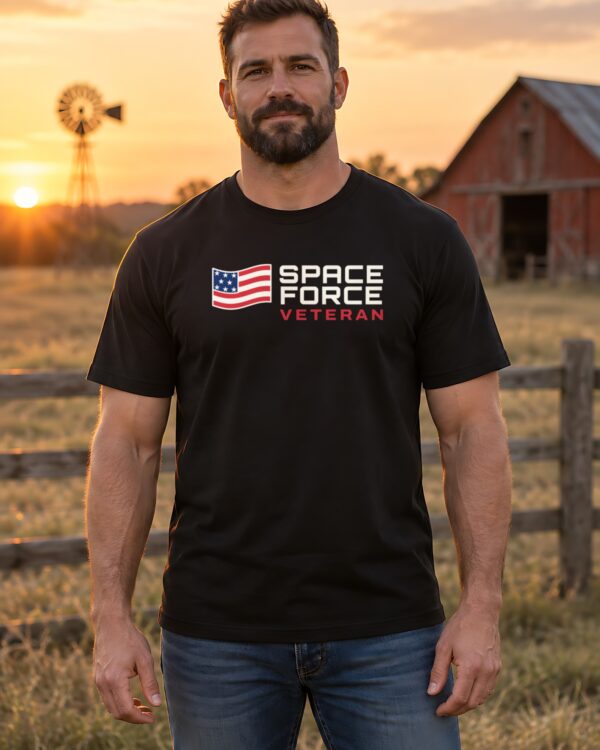 Space Force Veteran Flag Tee