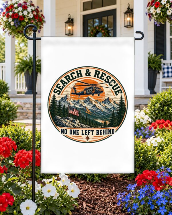 Search and Rescue Garden Flag