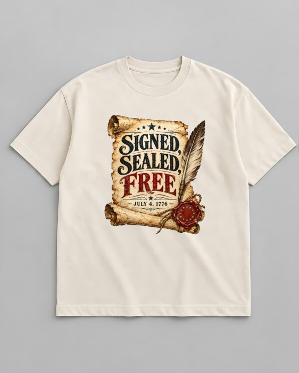 Signed, Sealed, Free Tee