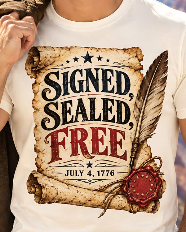 Signed, Sealed, Free Tee