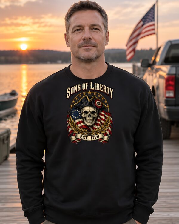 Sons of Liberty Skull Crewneck Sweatshirt