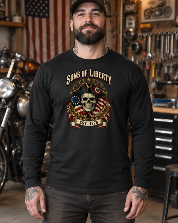 Sons of Liberty Skull Long Sleeve Tee
