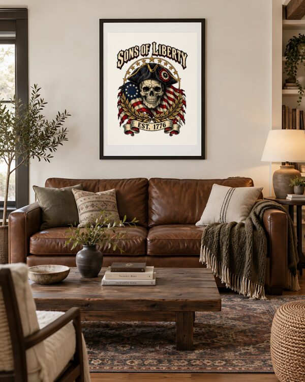 Sons of Liberty Skull Poster
