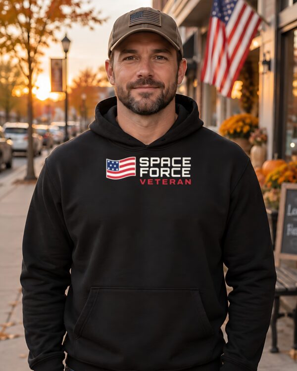 Space Force Veteran Flag Hoodie