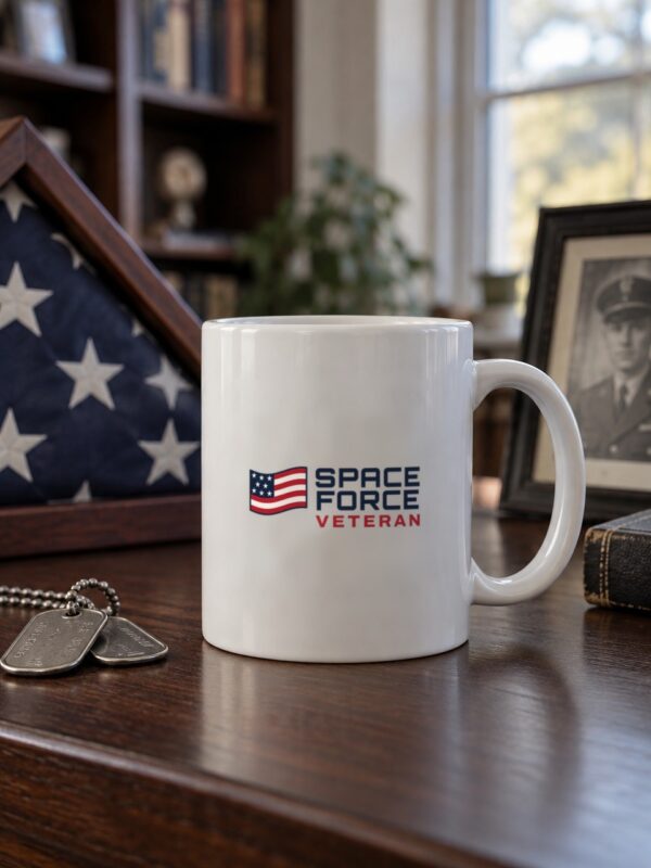 Space Force Veteran Flag Mug