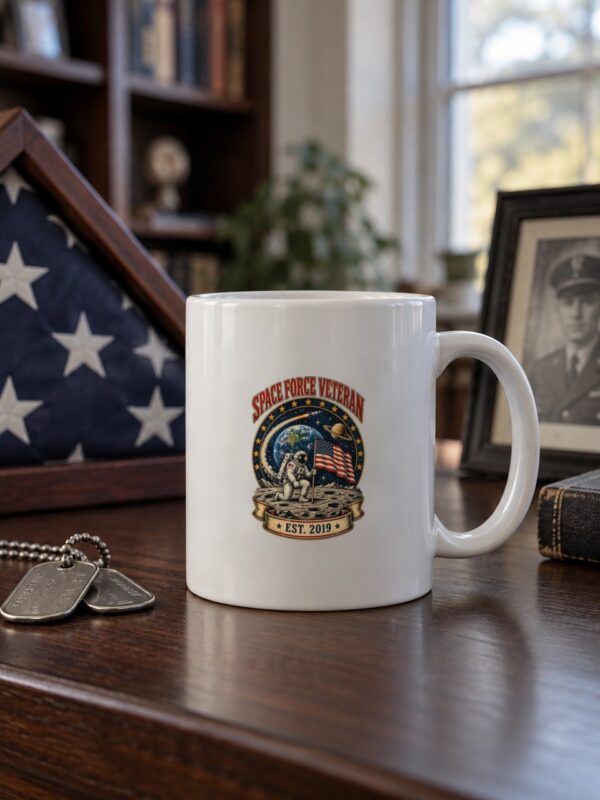 Space Force Veteran Moon Landing Mug