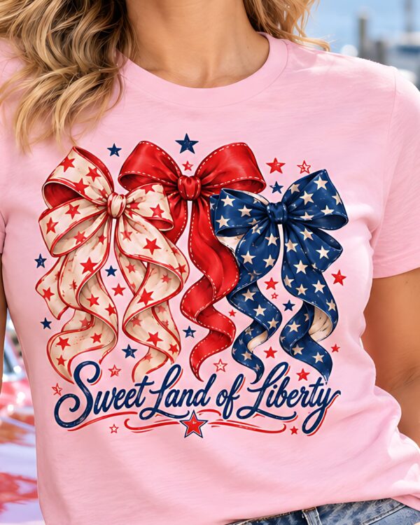 Sweet Land of Liberty Coquette Bows Tee