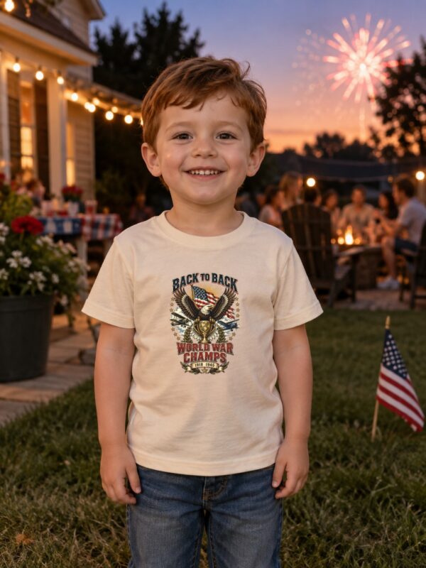 Back to Back World War Champs Toddler Tee