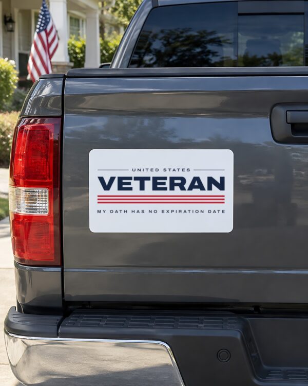 Veteran My Oath Has No Expiration Date Car Magnet