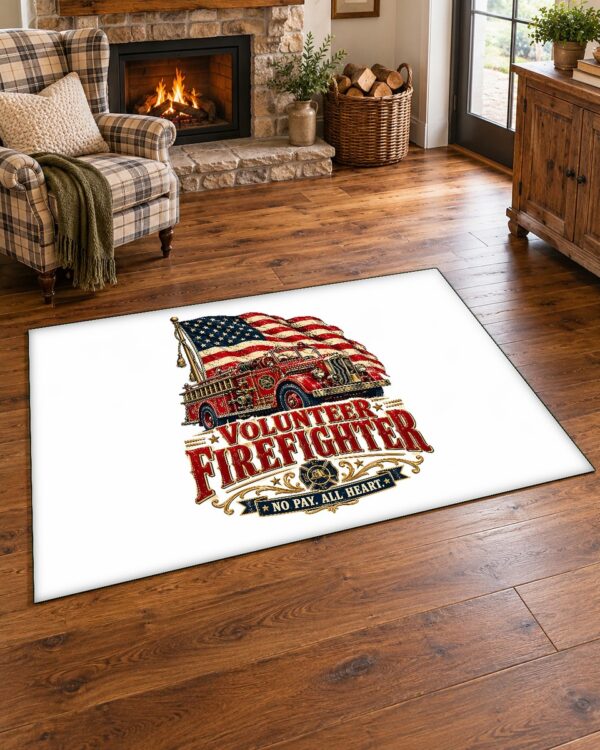 Volunteer Firefighter Area Rug