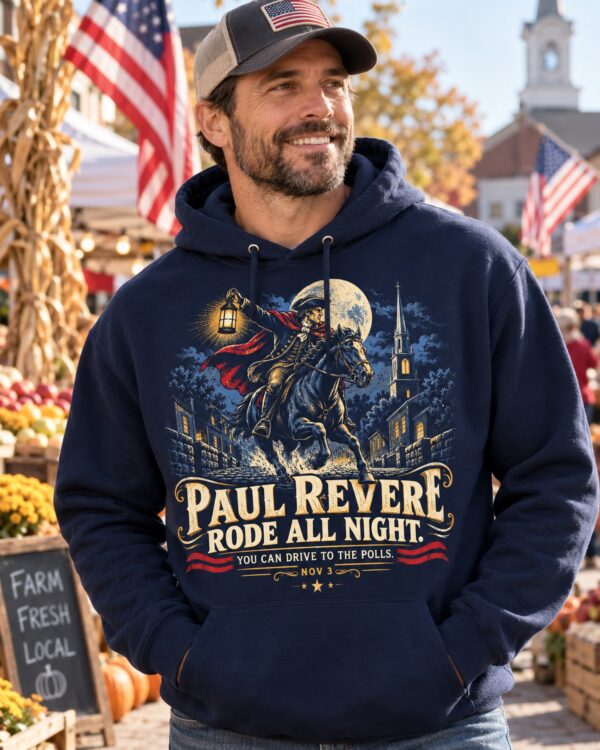 Paul Revere Rode All Night Men's Hoodie