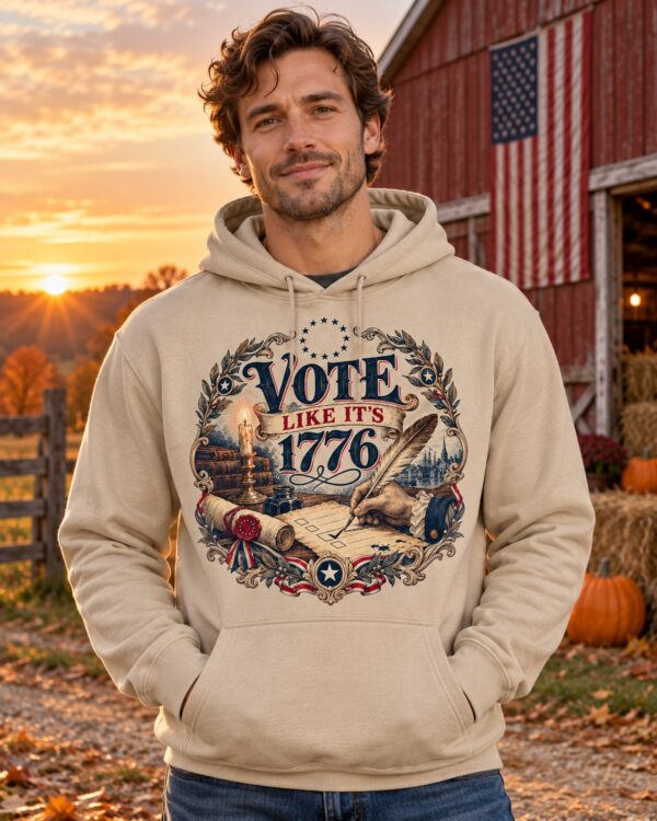 Vote Like It's 1776 Men's Hoodie