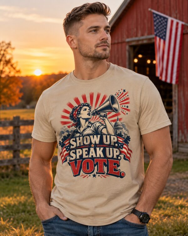 Show Up Speak Up Vote Men's Tee