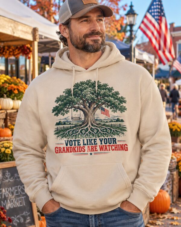 Vote Like Your Grandkids Are Watching Men's Hoodie
