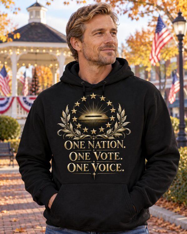 One Nation One Vote One Voice Men's Hoodie