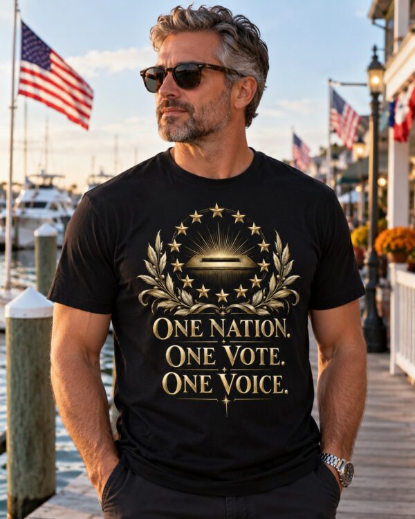 One Nation One Vote One Voice Men's Tee