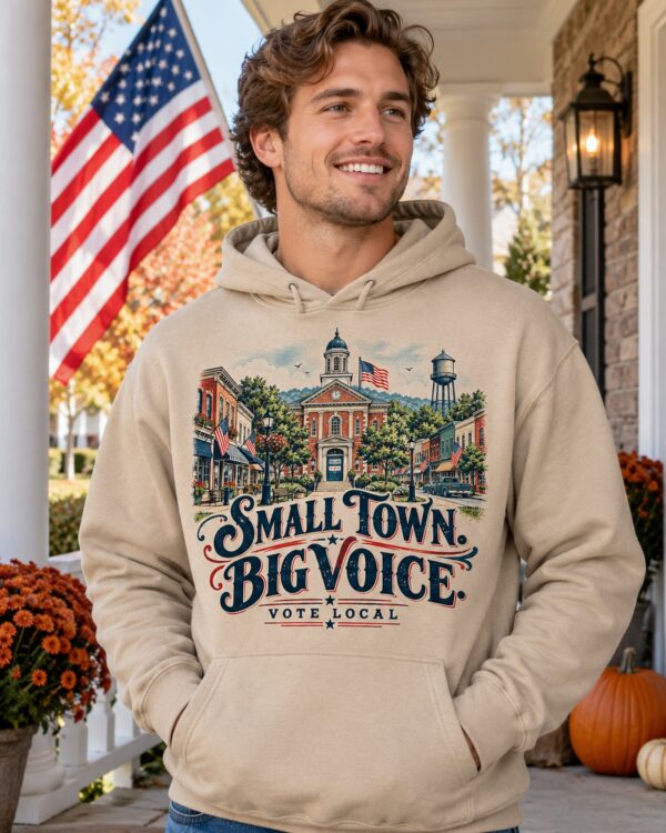 Small Town Big Voice Men's Hoodie