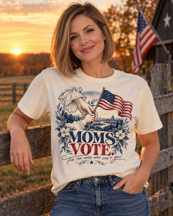 Moms Vote Women's Fitted Tee