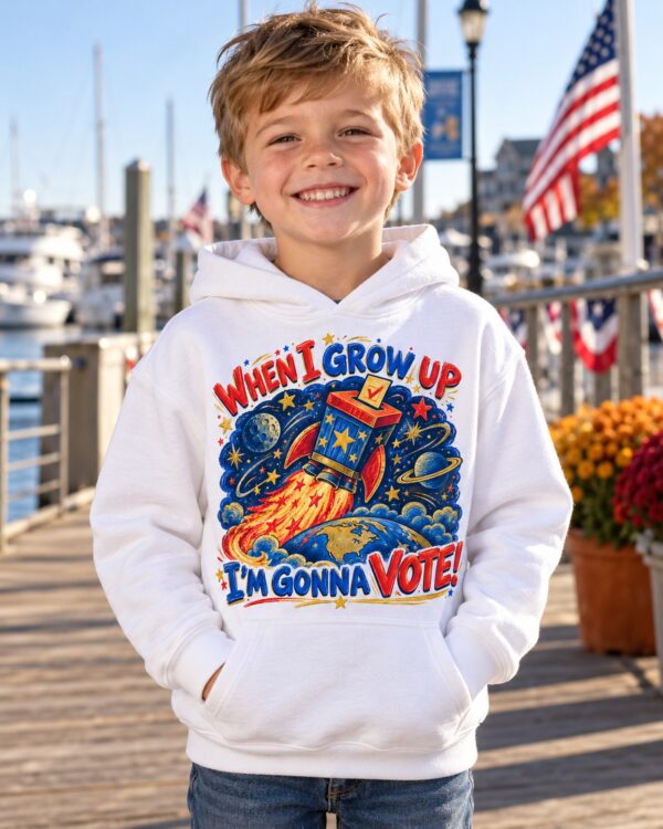 When I Grow Up I'm Gonna Vote Youth Hoodie