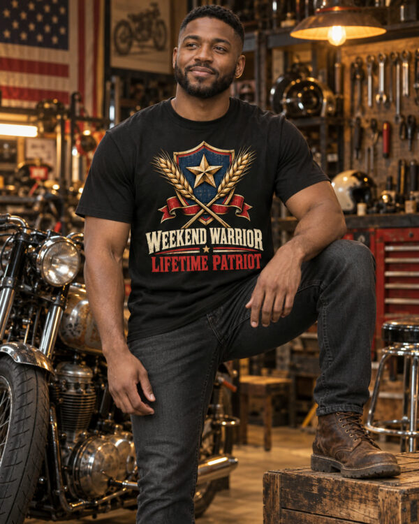 Weekend Warrior / Lifetime Patriot Crest Tee