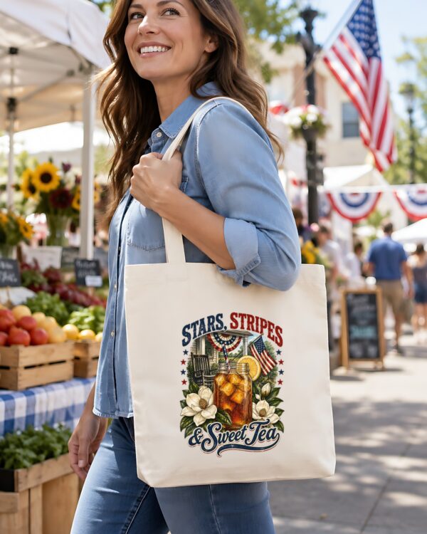 Women's Stars, Stripes & Sweet Tea Tote Bag