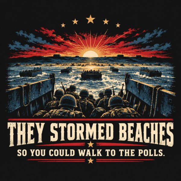 They Stormed Beaches Men's Tee