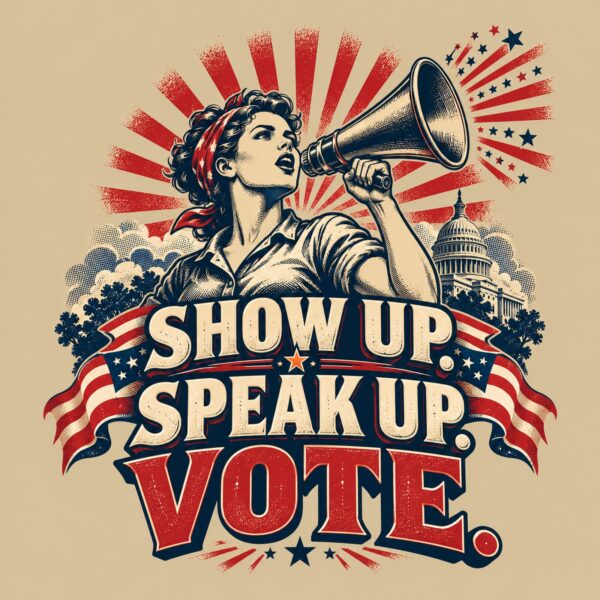 Show Up Speak Up Vote Men's Hoodie