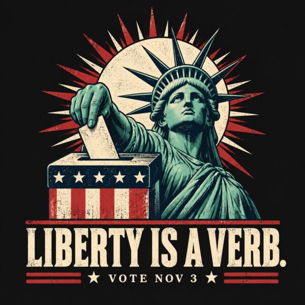 Liberty Is a Verb Men's Hoodie