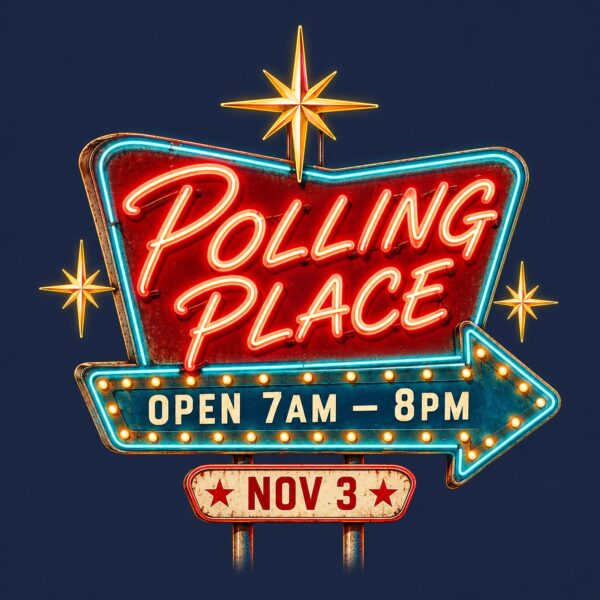 Polling Place Neon Men's Tee