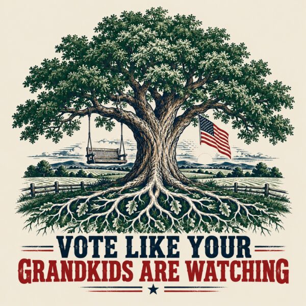 Vote Like Your Grandkids Are Watching Men's Hoodie