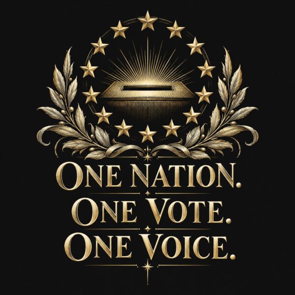 One Nation One Vote One Voice Men's Tee